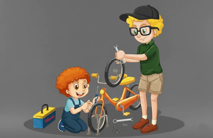 Safety check for children's bicycles